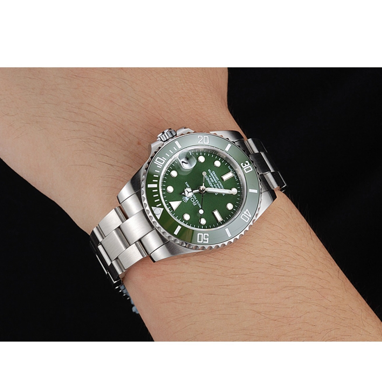 Aaa replica watch Submariner 1454151 Dial Steel Bracelet Stainless Green Rolex 0511